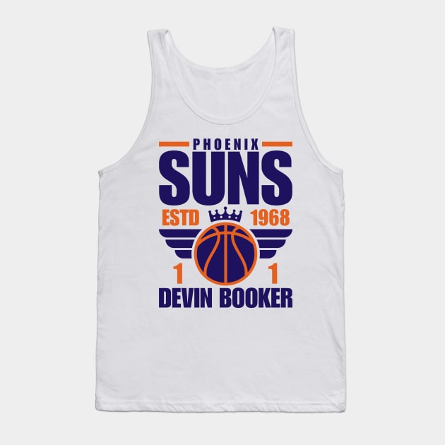 Phoenix Suns Booker 1 Basketball Retro Tank Top by ArsenBills